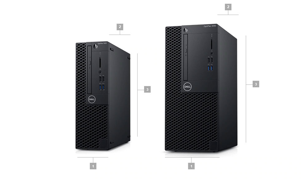 Dell 3060 SFF MT Dimension