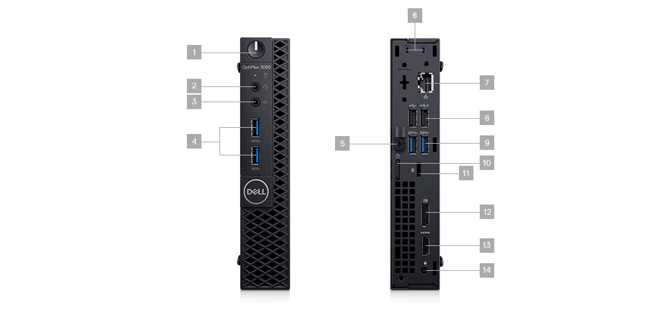 Dell 3060 Micro Ports Detail